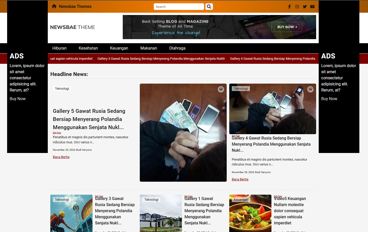 NewsBae – Tema WordPress Gratis Genre News dan Magazine NewsBae – Tema WordPress Gratis Genre News dan Magazine